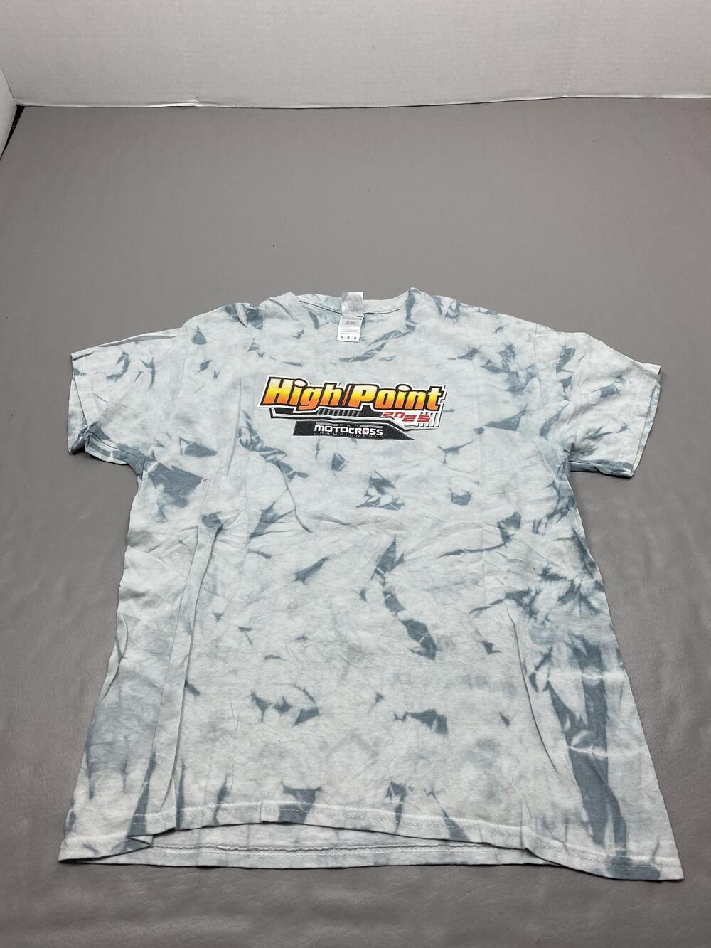 Colortone Shirt Mens Medium Gray High Point Motocross Graphic Tie Dye 2025